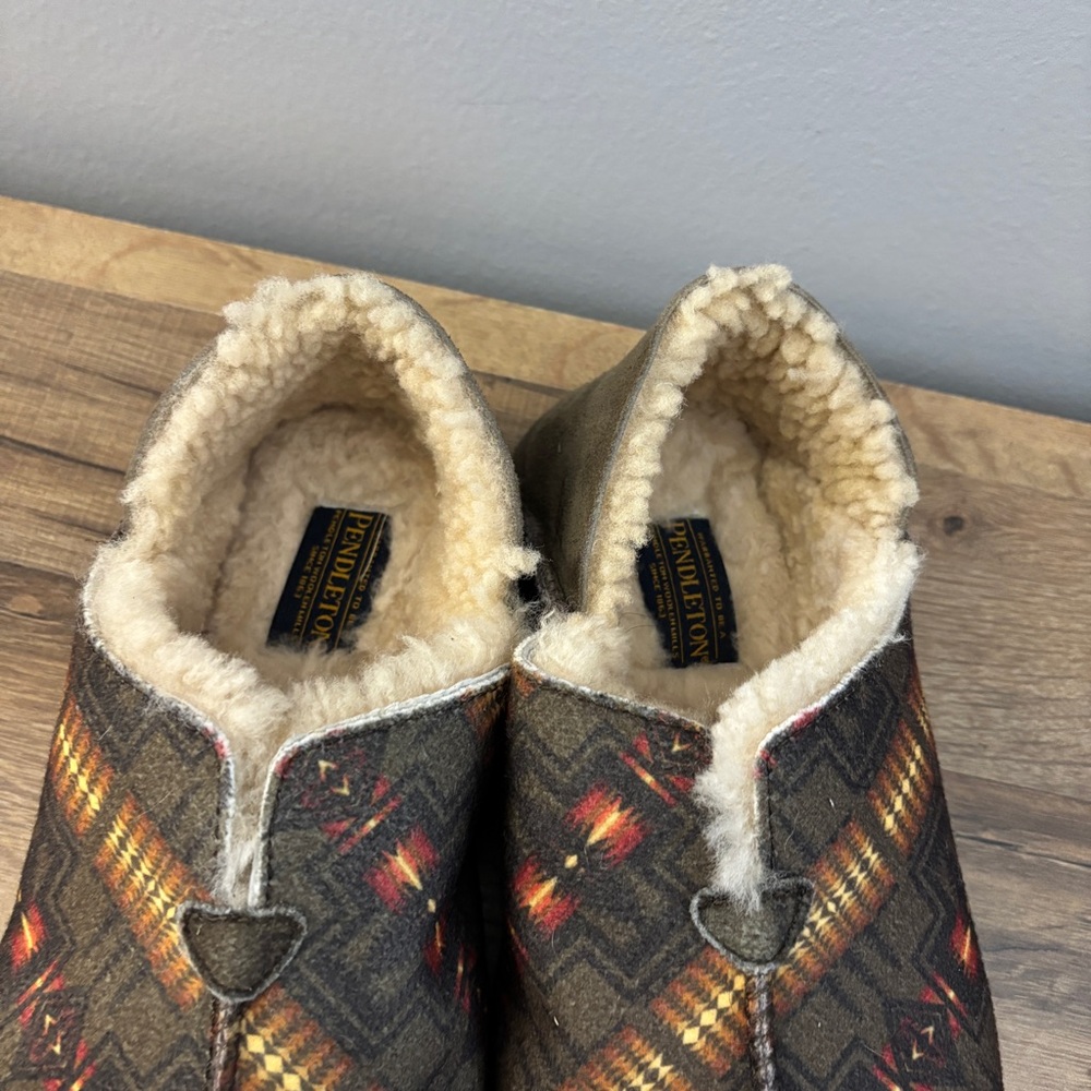 Pendleton Wool Shearling Couch Cruiser Slippers A… - image 4